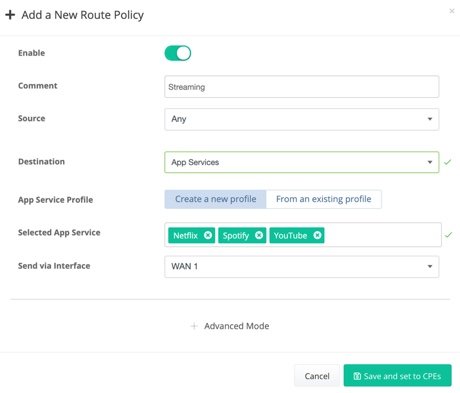 Domain Route Policy