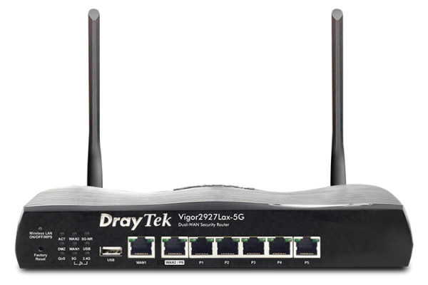 Draytek 5G router 2927Lax-5G-SIM dual SIM