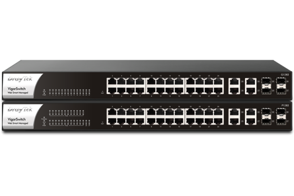 Nieuw: Managed websmart VigorSwitches P1282 en G1282